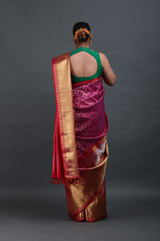 Mangenta Kanjeevaram Sareeuntitled (9 of 10)